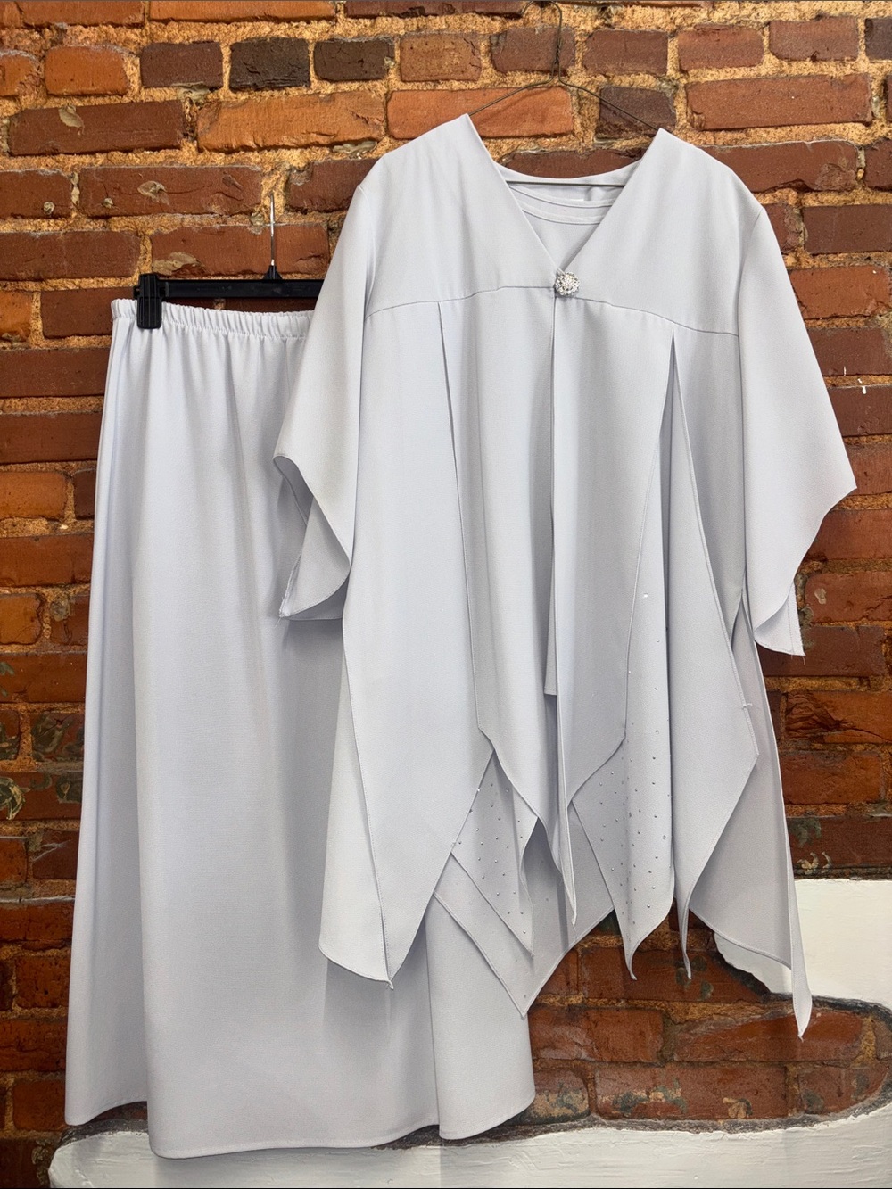 Vintage Mode Sara 3 Pc Set Flowy Kimono Tank & Skirt Size 20W Mother ofthe Bride